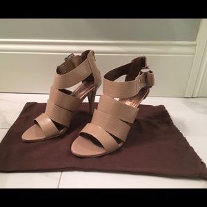 Victor Alfaro taupe dress heels